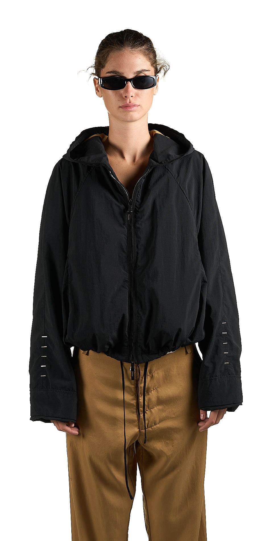 DANIELE BASTA LEATHER AND SILVER JACKET